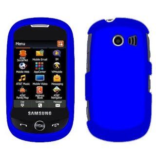 Samsung Flight 2 A927 SGH A927 Rubberized Texture Blue Snap on Cell Phone Cover Faceplate / Executive Protector Case: Cell Phones & Accessories