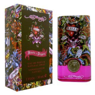 Ed Hardy Hearts and Daggers Eau De Parfum Spray for Women, 1 Ounce : Ed Hardy Perfume : Beauty