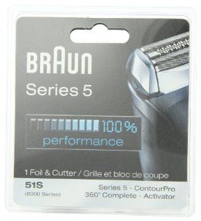 Braun Series 5 Combi 51s Foil And Cutter Replacement Pack (Formerly 8000 360 Complete Or Activator) (Twin Pack) : Shaver Accessories : Beauty