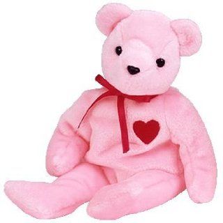 TY Beanie Baby   SMOOCH e the Pink Valentine's Day Bear (Internet Exclusive): Toys & Games