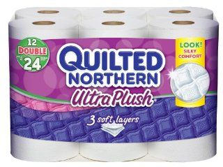 Quilted Northern Ultra Plush Double Roll Toilet Tissue White 12 ct: Grocery & Gourmet Food