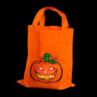 Light Up Canvas Halloween Trick or Treat Bag: Toys & Games