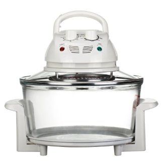 VonShef 10 1/2 Quart Premium 1200w Halogen Convection Countertop Oven Cooker complete with Accessories including: Extender Ring (to 15 Quart), Lid Holder, Steamer, Frying Pan, Skewers, Low Rack, High Rack & Glove (12 Liters): Kitchen & Dining