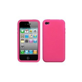Asmyna AIPHONE4AVCASKSO008 Slim and Soft Durable Protective Case for Apple iPhone 4   1 Pack   Retail Packaging   Hot Pink: Cell Phones & Accessories