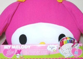 My Melody Art Studio Set with Plush My Melody Case (Over 85 Pieces): Toys & Games