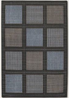 Shop 5'9" x 9'2" Summit Blue Black Indoor/Outdoor Area Rug at the  Home Dcor Store