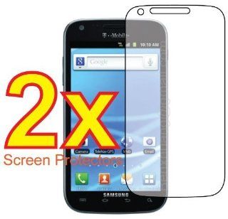 2x Samsung Galaxy S2 T Mobile SGH T989 Premium Clear LCD Screen Protector Cover Guard Shield Protective Film Kit (2 Pieces) Cell Phones & Accessories