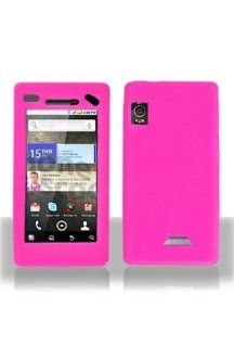 Motorola A955 Droid 2 Silicone Skin Case   Hot Pink: Cell Phones & Accessories