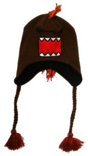 Domo   Unisex adult Domo   Big Face Mohawk Peruvian Knit Hat Red: Clothing