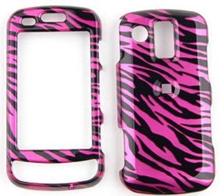 Samsung Rogue u960 Transparent Design, Hot Pink Zebra Print Hard Case/Cover/Faceplate/Snap On/Housing/Protector Cell Phones & Accessories