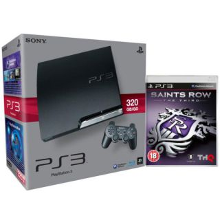 Playstation 3 PS3 Slim 320GB Console: Bundle (Includes Saints Row: The Third)      Games Consoles