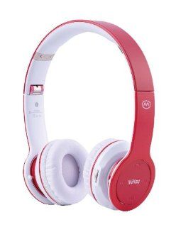 MIIKEY Wireless Rhythm Stereo Bluetooth Headphones for iPhone   Bluetooth Headset   Retail Packaging   Red: Electronics
