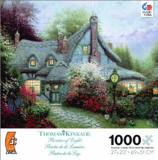 Thomas Kinkade Sweetheart Cottage Jigsaw Puzzle: Toys & Games