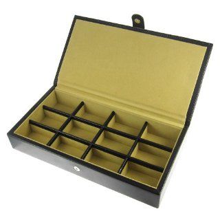 Leather Cufflinks Storage Box 12 pairs: Jewelry