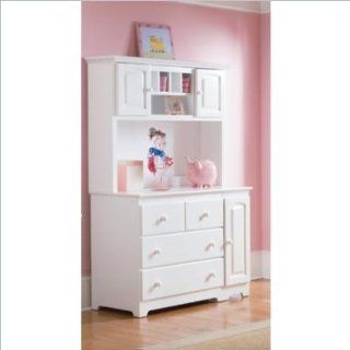 Atlantic Furniture Windsor Changing Table and Hutch in White  Baby
