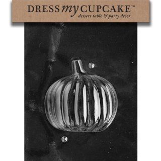 Dress My Cupcake DMCH089BSET Chocolate Candy Mold, 2 Piece 3D Pumpkin, Set of 6: Candy Making Molds: Kitchen & Dining