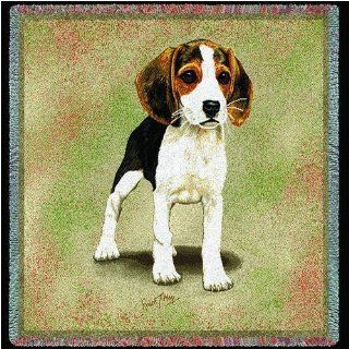 Pure Country 1200 LS Beagle Puppies Pet Blanket, Canine on Beige Background, 54 by 54 Inch: Pet Supplies