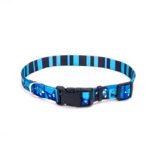 Petco Blue Happy Monster Nylon Adjustable Dog Collar, Small : Pet Collars : Pet Supplies