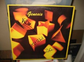 * GENESIS * signed album cover   Collins, Banks, Rutherford / UACC RD # 212 genesis Entertainment Collectibles