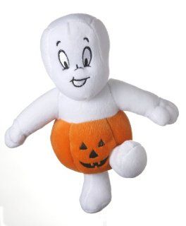 Casper the Friendly Ghost 9 Inch Halloween Plush Dog Toy in a Pumpkin Costume : Pet Squeak Toys : Pet Supplies
