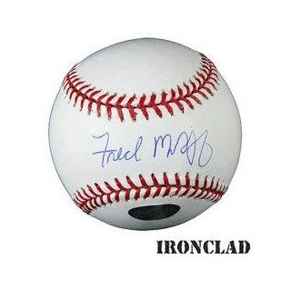 Ironclad Atlanta Braves Fred McGriff Autographed Baseball : Sports & Outdoors