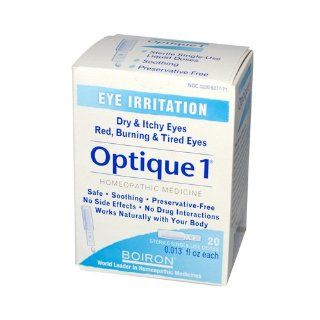 Boiron Optique 1 Minor Eye Irritation Drops   20 Doses   HSG 403360: Health & Personal Care