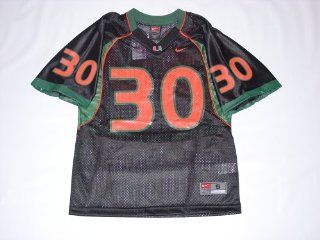Miami Hurricanes (University of) Kids/Youth Nike College Football Jersey Size L 14 16 Black : Athletic Jerseys : Sports & Outdoors