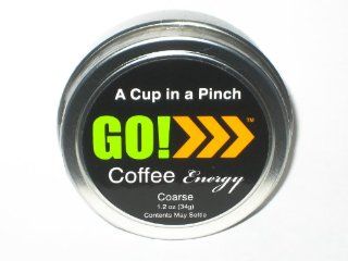 GO Coffee Energy Chew/Gel   GO! Coarse Original Flavor   Coffee You Eat   Energy, Weight Loss, Tobacco Alternative   14 Servings per Tin: Health & Personal Care