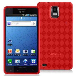 Argyle Flexible TPU Cover Skin Phone Case For Samsung Infuse 4G I997   Red: Cell Phones & Accessories