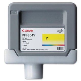 Canon PFI 304 Ink Cartridge  Yellow   Inkjet   1: Electronics