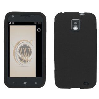 Samsung Focus S i937 (AT&T) Silicone Skin Soft Phone Cover   Black: Cell Phones & Accessories