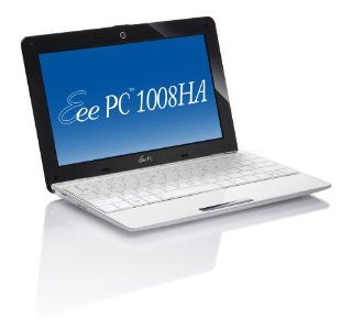 ASUS Eee PC Seashell 1008HA MU17 WT 10.1 Inch White Netbook   6 Hours of Battery Life (Windows 7 Starter): Computers & Accessories