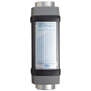 Hedland H771A 100 Flowmeter, Aluminum, For Use With Air and Other Compressed Gases, 10   100 scfm Flow Range, 3/4" NPT Female: Science Lab Flowmeters: Industrial & Scientific