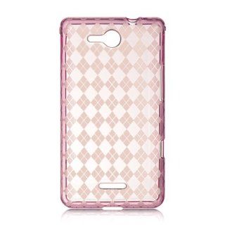 VMG LG Lucid 4G LTE TPU Gel Skin Case Cover   PINK Design Pattern Premium 1 Pc Slim Fitted Tough Rigid TPU Rubber Gel Skin Glove Sleeve Case Cover for Verizon LG Lucid 4G LTE Cell Phone [by VANMOBILEGEAR] *** SHOCK PROTECTION, PROTECTS AGAINST DROPS ***: E