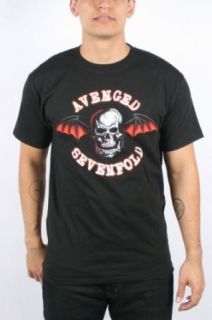Avenged Sevenfold   Mens Colored Deathbat T Shirt In Black, Size: Medium, Color: Black: Clothing