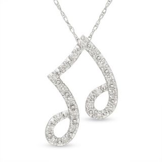 pendant in 10k white gold with diamond accents orig $ 289 00 now $ 199