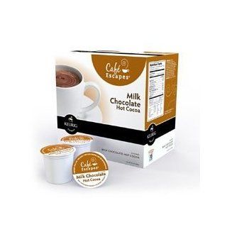 Cafe Escapes Variety Pack * MILK CHOCOLATE & DARK CHOCOLATE Hot Cocoa * 32 K Cups for Keurig Brewers: Grocery & Gourmet Food