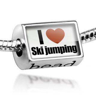 Beads "I Love Ski jumping"   Pandora Charm & Bracelet Compatible: Jewelry