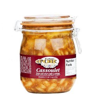Elevages Perigord French Cassoulet in Glass jar with duck confit and sausage Product of Canada 850 g, Six : Canned Beans : Grocery & Gourmet Food