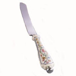 Lenox Fancy Cake / Bread / Challah Knife Floral Stainless Steel Wedding Gift Knives Shabbat Sabbath Judaica: Kitchen & Dining