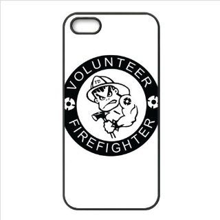Apple iPhone 5 Hard TPU Case with Cool Firefighter Emblem Background: Cell Phones & Accessories