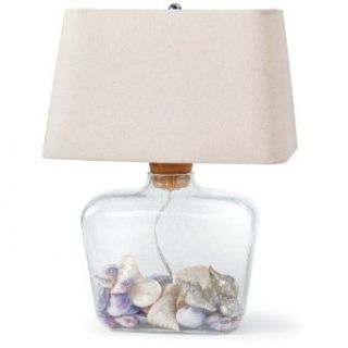 Regina Andrew Cork Top, Fill able Glass Shoulder Lamp   Table Lamps  