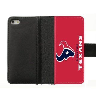 Simple Joy Phone Case, Houston Texans Custom Diary Leather Cover Case for IPhone 5, 5S Cell Phones & Accessories