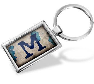 Keychain "M "characters, letter Ink Stain   Hand Made, Key chain ring : Key Tags And Chains : Office Products