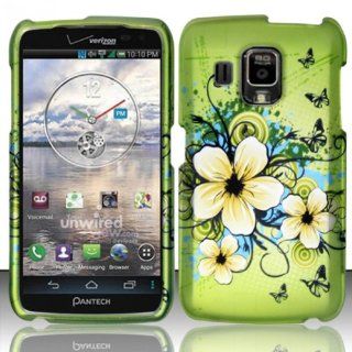 Pantech Perception R930L Case (Verizon) Glamorous Flower Design Hard Cover Protector with Free Car Charger + Gift Box By Tech Accessories: Cell Phones & Accessories