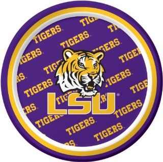 Creative Converting LSU Tigers Dessert Paper Plates (8 Count): Toys & Games