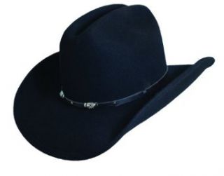 Blue Chair Bay Wool Felt Black CATTLEMAN Hat Black L/XL at  Mens Clothing store: Cowboy Hats