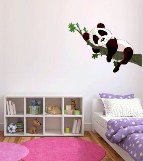 Panda Baby Sleeping on Branch Wall Decal Sticker Graphic By LKS Trading Post  Nursery Wall Stickers  Baby