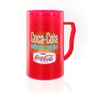 Coca Cola 15247 Refresca Mejor Refreezeable Mug   Red: Kitchen & Dining