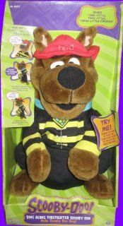 13" Singing Fireman Scooby Doo Plush Sing Along Puppet: Toys & Games